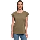 Ladies Organic Extended Shoulder T-Shirt grün-olivgrün Tee