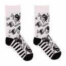 Bamboo socks - Yin Yang Cats black white duality
