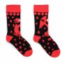 Calcetines Medias dragón rojo fuego asia