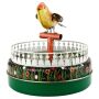 Tin toy - collectable toys - bird on perch - tin bird