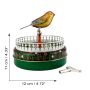 Tin toy - collectable toys - bird on perch - tin bird