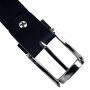 Cinturón de cuero - Cinturón de cuero con hebilla - negro - 3 cm