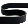 Cintura in pelle - Cintura in pelle con fibbia - nero - 3 cm