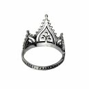 Anillo - anillo de dedo del pie - plata 925 - corona