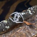 Ring - Fingerring - 925 Silber - Ornament Kreis