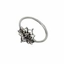 Anello - anello da dito - argento 925 - loto