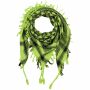 Kufiya - Keffiyeh - Corazones verde-verde brillante - negro - Pañuelo de Arafat