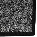 Baumwolltuch - Gothic Paisley allover - schwarz-weiß - quadratisches Tuch