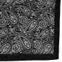 Baumwolltuch Paisley Spiral allover schwarz weiß quadratisches Tuch