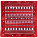 Pañuelo bandana paisley Navajo rojo cuadrado
