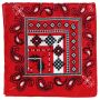 Sciarpa bandana paisley Navajo rosso foulard quadrato