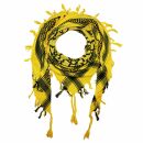 Kufiya - Keffiyeh - Pentagrama amarillo - negro - Pañuelo de Arafat