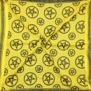 Kufiya - Keffiyeh - Pentagrama amarillo - negro - Pañuelo de Arafat