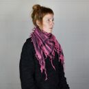 Kufiya - Pentagram pink - black - Shemagh - Arafat scarf