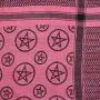 Kefiah - Pentagramma rosa - nero - Shemagh - Sciarpa Arafat