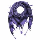 Kufiya - Pentagram purple-light purple - black - Shemagh...