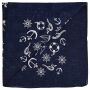 Sciarpa bandana ornamenti marittimi ancora marinaio blu-bianco foulard quadrato