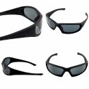 Narrow sunglasses Bikey four biker glasses 7x4 cm matt black