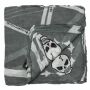 Cotton Scarf - Berlin Friedrichshain black - white - grey - squared kerchief