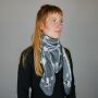 Sciarpa di cotone - Kieztuch Friedrichshain nero - bianco - grigio - foulard quadrato