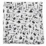 Sciarpa di cotone - simboli di Berlino bianco - nero - foulard quadrato