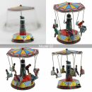 Tin toy carousel Swing small funfair tin carousel