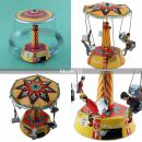 Tin toy carousel Swing small funfair tin carousel