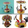 Tin toy carousel Swing small funfair tin carousel