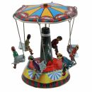 Tin toy carousel Swing model 02 small funfair tin carousel