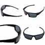 Schmale Sonnenbrille Knuckles 6,5x4cm matt schwarz Bikerbrille Sportbrille