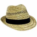 Trilby sombrero de paja banda negro sombrero de sol...