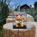 Gato de la suerte Mini Maneki-neko gato chino solar 5cm