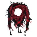 Kufiya - Checked pattern small black - red - Shemagh - Arafat scarf