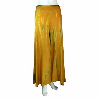 Summer Trousers ochre green pants Skirt Culotte