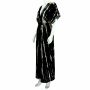 Summer dress short sleeve black white beach dress elasticated batik dress