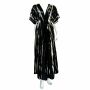 Summer dress short sleeve black white beach dress elasticated batik dress
