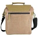 Borsa a tracolla beige borsa in juta lavata manico della borsa a tracolla