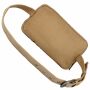 Gürteltasche beige Bauchtasche gewaschene Jute Hüfttasche