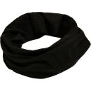 Black tube scarf, one size, organic cotton