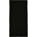 Black tube scarf, one size, organic cotton
