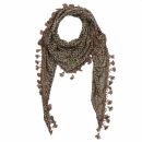 Scarf triangular - Leopard pattern - brown