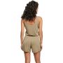 Ladies Short Sleeveless Modal Jumpsuit khaki