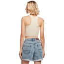 Ladies Cropped Rib Top softseagrass