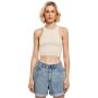 Ladies Cropped Rib Top softseagrass