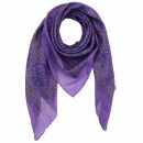 Cotton Scarf - Indian pattern 1 - purple Lurex gold -...