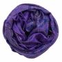 Pañuelo de algodón - Estampado de India 1 - lila Lúrex multicolor - Pañuelo cuadrado para el cuello