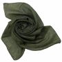 Pañuelo de algodón - Estampado de India 1 - verde oliva Lúrex multicolor - Pañuelo cuadrado para el cuello