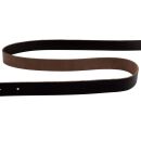Cinturón de cuero con hebilla 2cm marron oscuro