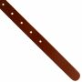Cinturón de cuero con hebilla 2cm marron