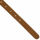 Cinturón de cuero con hebilla 2cm marrón claro